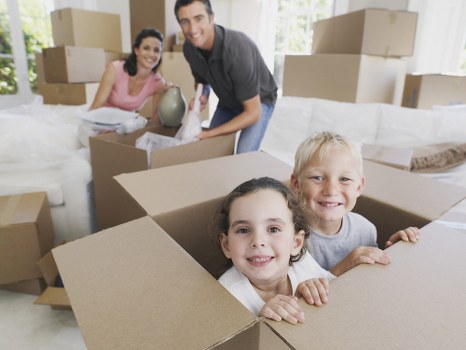 Student storage units in Maryland with packed boxes and dorm furniture