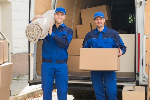 Moving truck and storage boxes for Maryland removals
