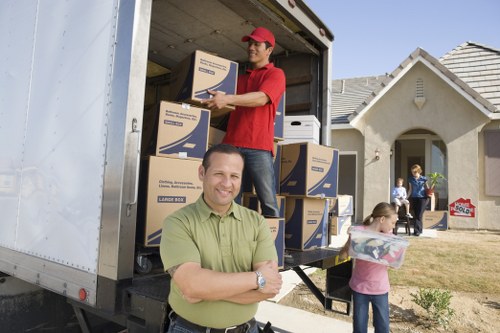 Careful movers transporting fragile items during a small removals job in Maryland