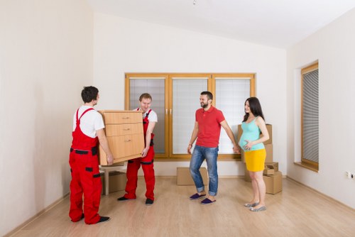 Climate-controlled storage unit interior in Maryland