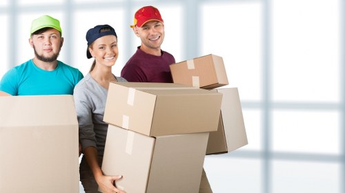 Man and van truck ready for a local move in Maryland